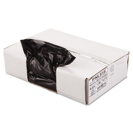 Penny Lane Linear Low Density Can Liners, 56 gal, 1.2 mil, 43"x47", Black, PK100 PNL518